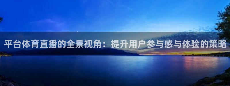 绿茵直播体育app下载安装最新版：平台体育直播的全景视角：提升用户参与感与体验的策略